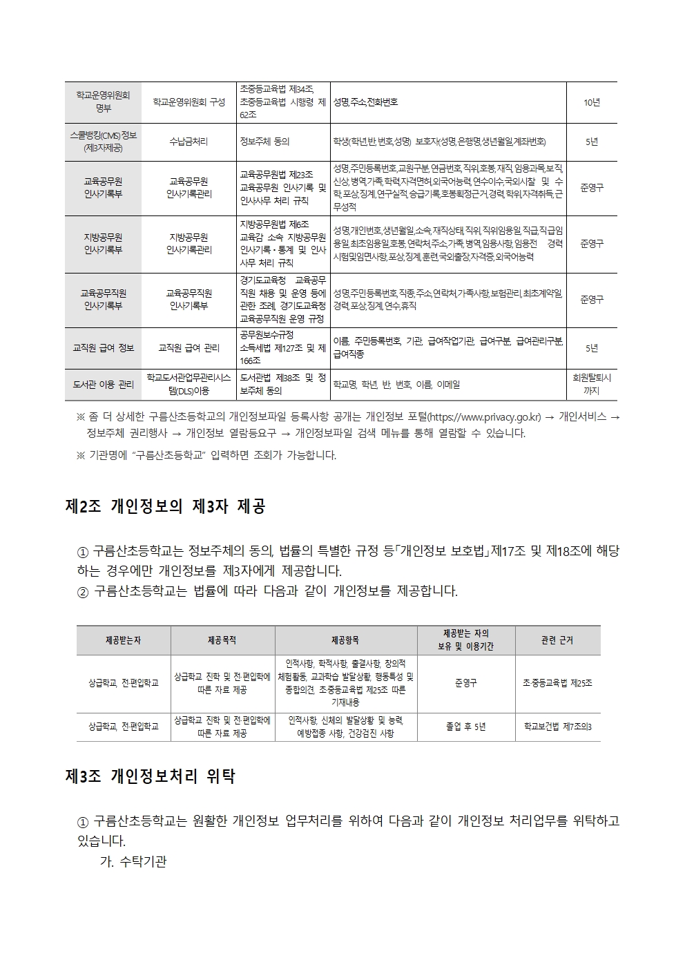 구름산초 개인정보 처리방침 개정(안)003.jpg